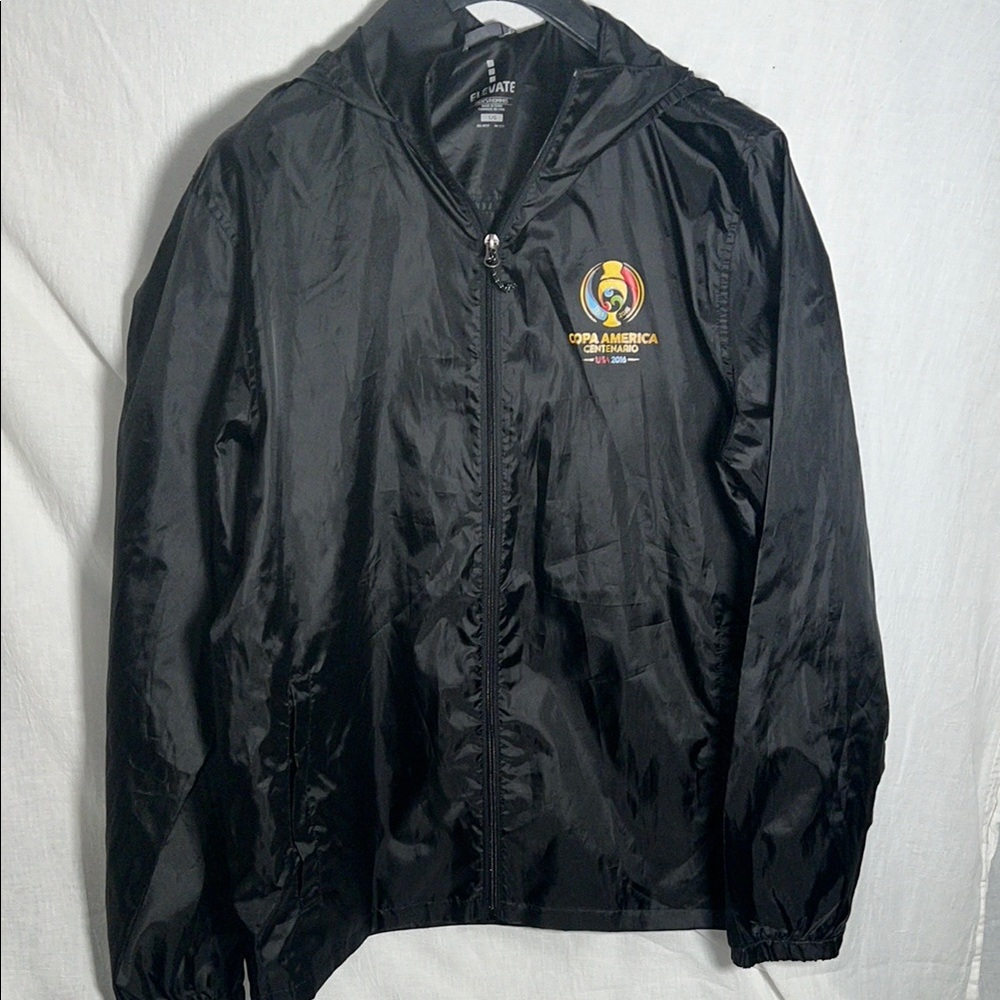 Black Copa America Windbreaker Jacket